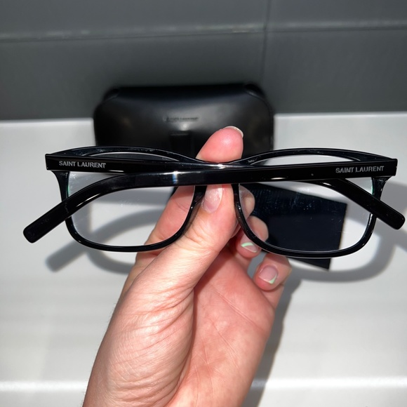 Saint Laurent Black Designer Eyeglasses - Picture 7 of 10